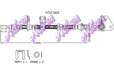 Brzdová hadice KAWE H5238Q