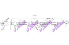 Brzdová hadice KAWE H5409