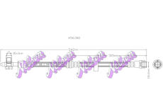 Brzdová hadice KAWE H5638Q