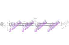 Brzdová hadice KAWE H5654