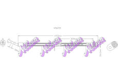 Brzdová hadice KAWE H5655