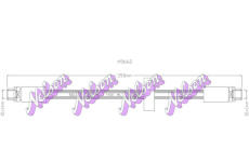 Brzdová hadice KAWE H5662