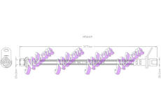 Brzdová hadice KAWE H5669