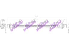 Brzdová hadice KAWE H5670