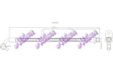 Brzdová hadice KAWE H5998