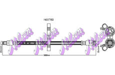 Brzdová hadice KAWE H6078Q