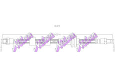 Brzdová hadice KAWE H6091