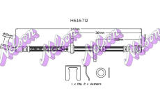Brzdová hadice KAWE H6167Q
