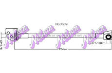 Brzdová hadice KAWE H6302Q