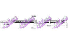 Brzdová hadice KAWE H6386