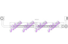 Brzdová hadice KAWE H6534