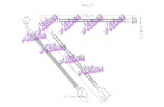 Brzdová hadice KAWE H6615