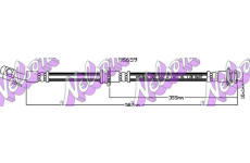 Brzdová hadice KAWE H6659