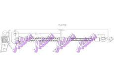 Brzdová hadice KAWE H6672Q