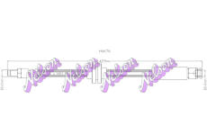 Brzdová hadice KAWE H6676