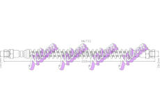 Brzdová hadice KAWE H6733