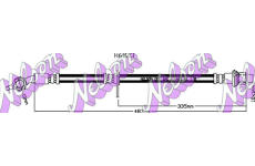 Brzdová hadice KAWE H6823