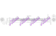 Brzdová hadice KAWE H6883