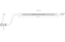 Brzdová hadice KAWE H7032