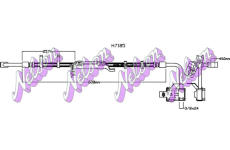 Brzdová hadice KAWE H7185