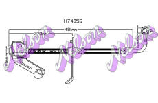 Brzdová hadice KAWE H7405Q