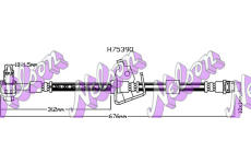 Brzdová hadice KAWE H7539Q