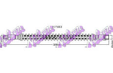 Brzdová hadice KAWE H7583