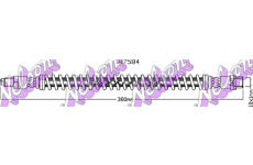 Brzdová hadice KAWE H7584