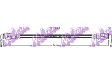 Brzdová hadice KAWE H7694