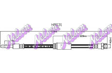 Brzdová hadice KAWE H8031