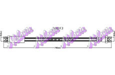 Brzdová hadice KAWE H8043