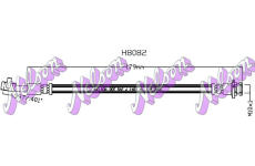 Brzdová hadice KAWE H8082