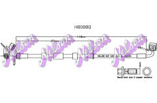 Brzdová hadice KAWE H8088Q