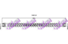 Brzdová hadice KAWE H8153