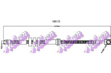 Brzdová hadice KAWE H8172