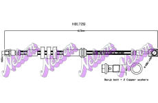 Brzdová hadice KAWE H8172Q