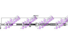 Brzdová hadice KAWE H8243