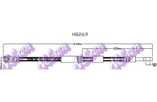 Brzdová hadice KAWE H8269