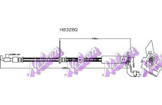 Brzdová hadice KAWE H8328Q