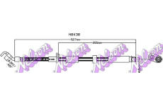 Brzdová hadice KAWE H8438