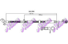 Brzdová hadice KAWE H8438Q