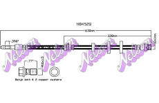 Brzdová hadice KAWE H8452Q