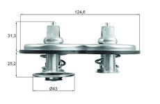 Termostat chladenia MAHLE TX 141 83