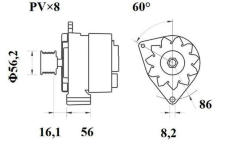 generátor MAHLE MG 720