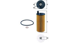 Olejový filter MAHLE OX 404D