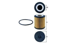 Olejový filter MAHLE OX 182D