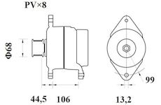 generátor MAHLE MG 814