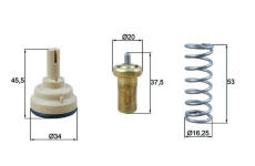 Termostat, chladivo MAHLE TX 181 95D