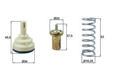 Termostat, chladivo MAHLE TX 181 105D