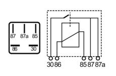 Relé, pracovní proud MAHLE MR 1